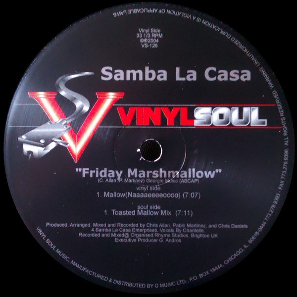 Samba La Casa - Friday Marshamallow - Used Vinyl Record 12" image 1