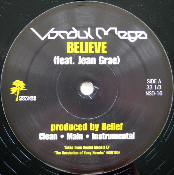 Vordul Mega - Believe / Stay Up / Hard Times Pt. 2 - Vinyl Record 12" image 1