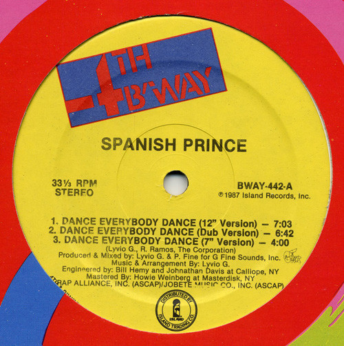 Spanish Prince - Dance, Everybody, Dance / Maria - Used Vinyl Record 12" image 1
