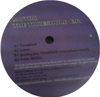 Mutor - Threshold EP - Used Vinyl Record 12" image 1