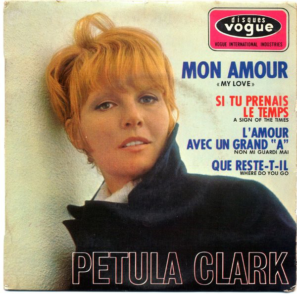 Petula Clark - Mon Amour - Used Vinyl Record 7" image 1