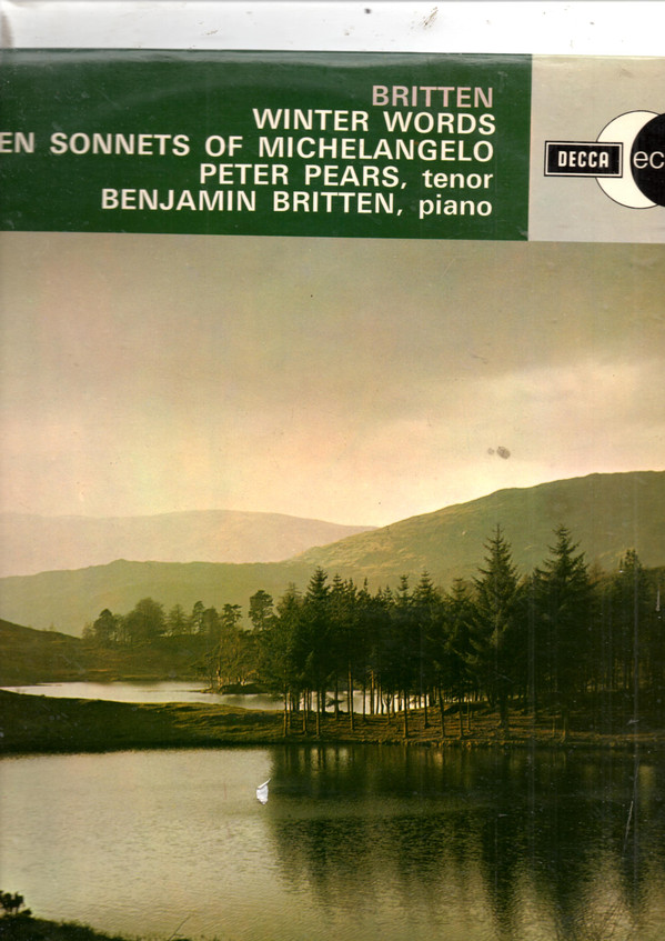 Benjamin Britten - Winter Words / Seven Sonnets Of Michelangelo - Use image 1