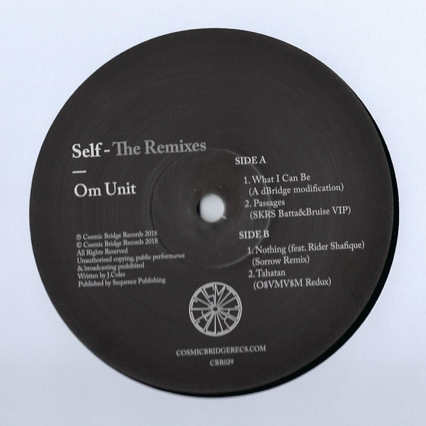 Om Unit - Self (The Remixes) - Vinyl Record 12" image 1