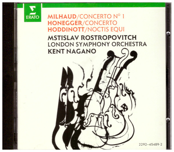 Milhaud: Concert No 1 · Honegger: Concerto · Hoddinott: Noctis Equi