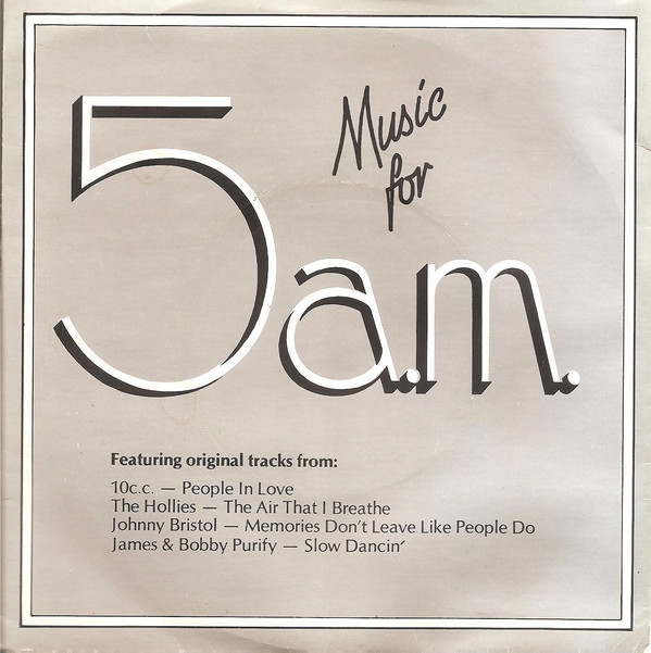 Various - Music For 5a.m. - Used Vinyl Record 7" image 1