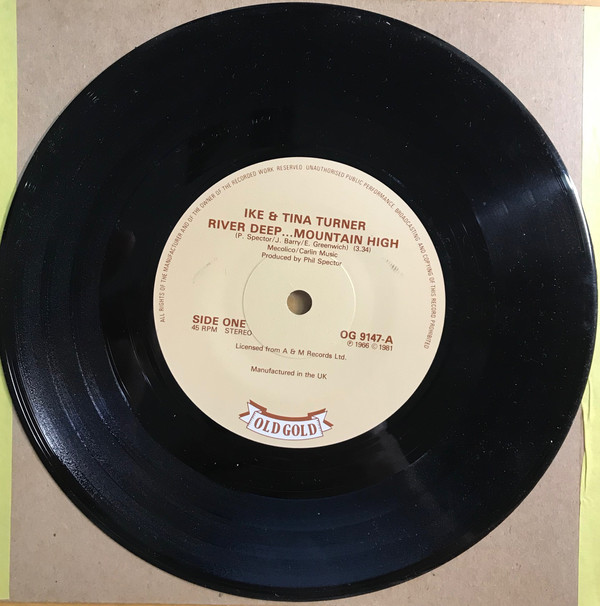 Ike & Tina Turner - River Deep - Mountain High - Used Vinyl Record 7" image 1