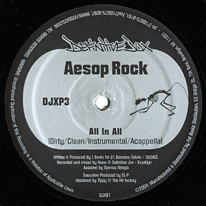 Aesop Rock - All In All / Make News / Bazooka, Chameleon, Robot - Vin image 1