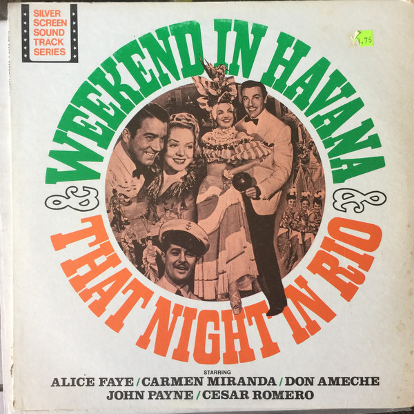 Alice Faye - Week-End In Havana / That Night In Rio - Used Vinyl Reco image 1