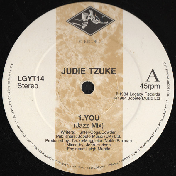 Judie Tzuke - You - Used Vinyl Record 12" image 1