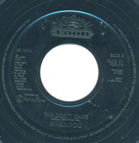 Shampoo - Trouble - Used Vinyl Record 7" image 1