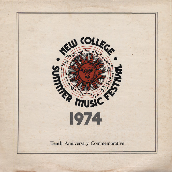 New College Summer Musical Festival 1974