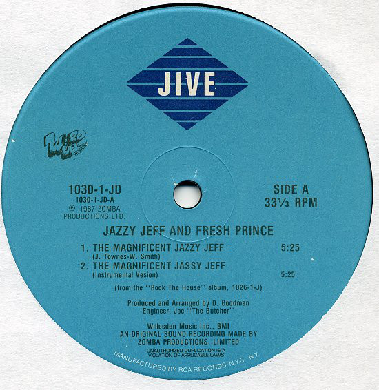 DJ Jazzy Jeff & The - Magnificent Jazzy Jeff - Used Vinyl Record 12" image 1
