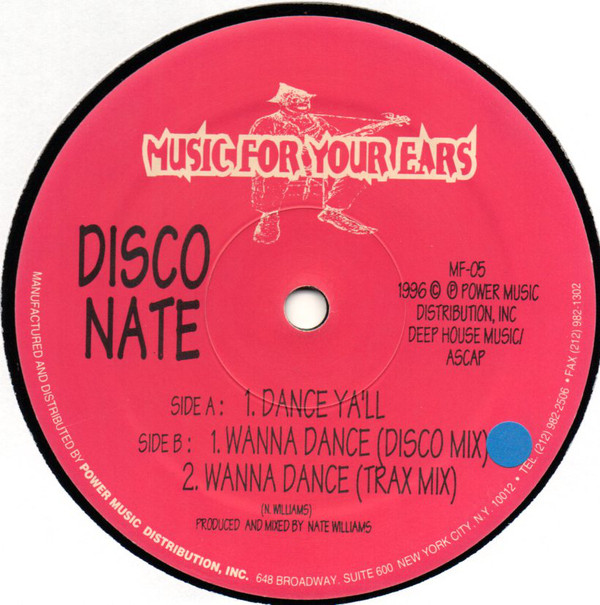 Disco Nate - Dance Y'All - Used Vinyl Record 12" image 1