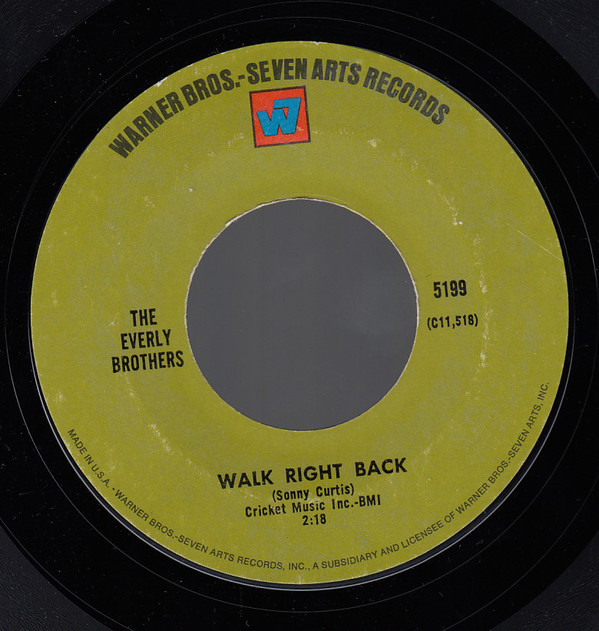 Walk Right Back / Ebony Eyes