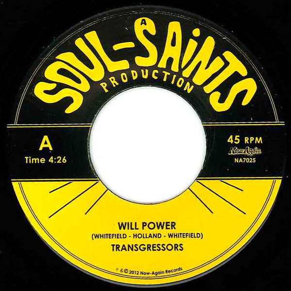 Transgressors - Will Power / Money For Born, Money For Die - Vinyl Re image 1