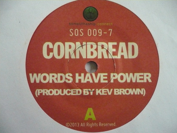 Cornbread - Words Have Power - Vinyl Record 7" image 1