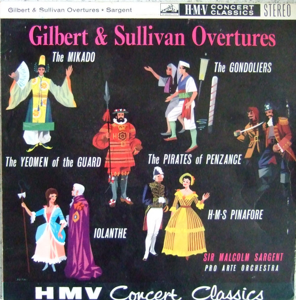 Sir Malcolm Sargent - Gilbert & Sullivan Overtures - Used Vinyl Recor image 1