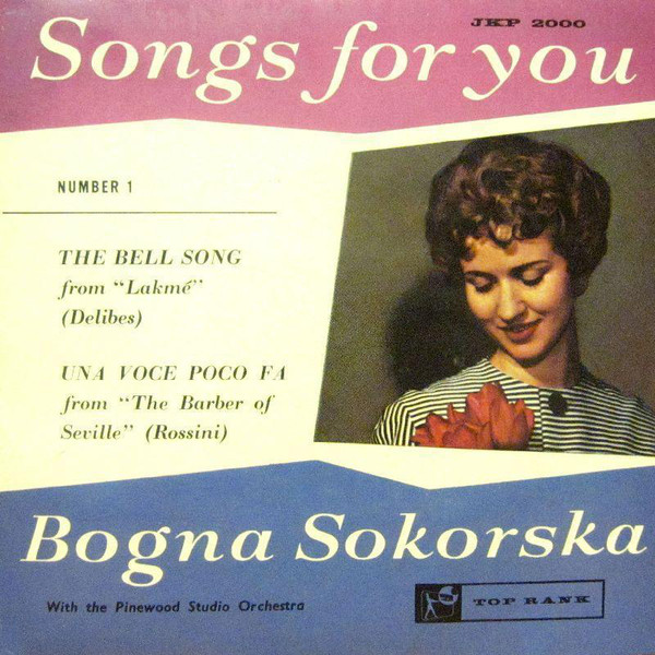 Bogna Sokorska - Songs For You No. 1 - Used Vinyl Record 7" image 1