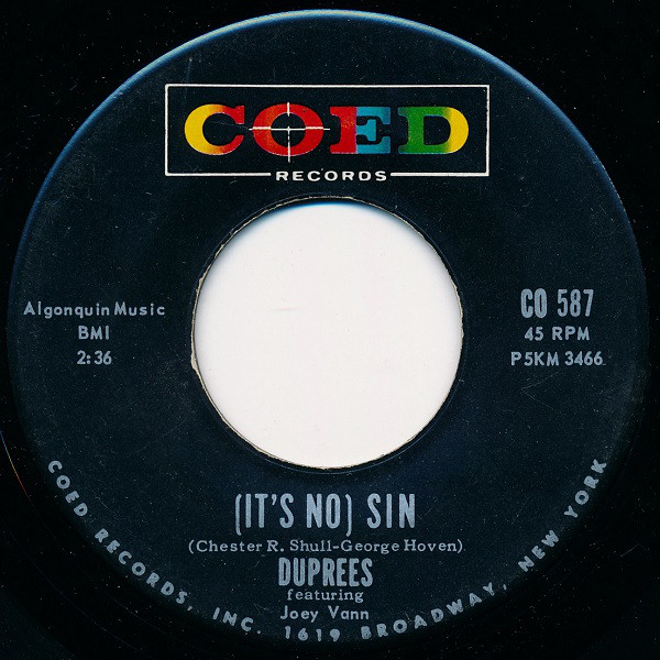 (It's No) Sin / The Sand And The Sea