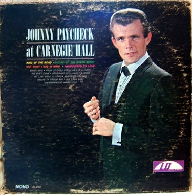Johnny Paycheck - At Carnegie Hall - Used Vinyl Record image 1