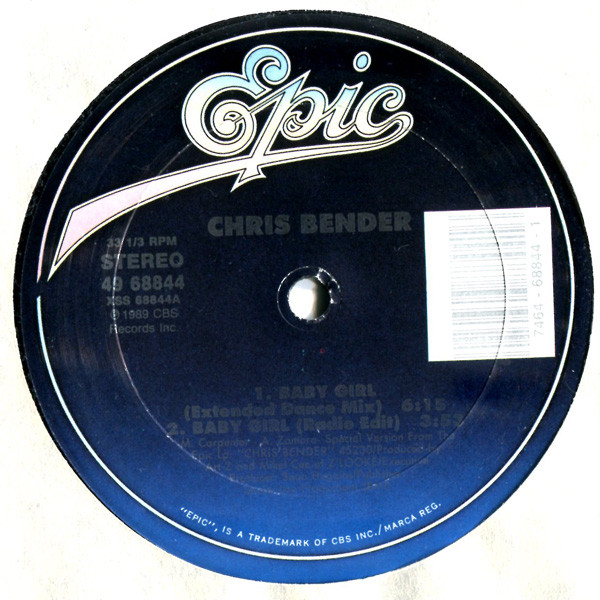 Chris Bender - Baby Girl - Used Vinyl Record 12" image 1