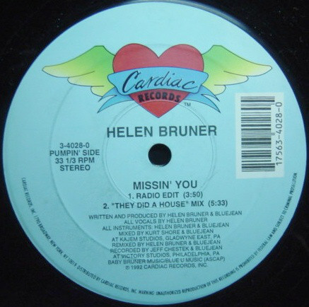 Helen Bruner - Missin' You - Used Vinyl Record 12" image 1
