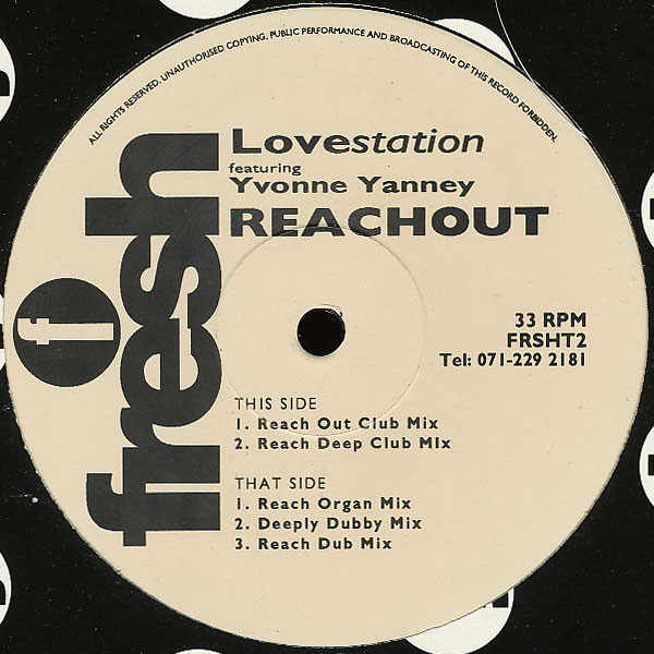 Lovestation - Reachout - Used Vinyl Record 12" image 1
