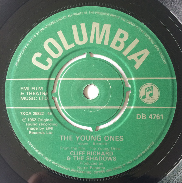 Cliff Richard & The - Young Ones - Used Vinyl Record 7" image 1