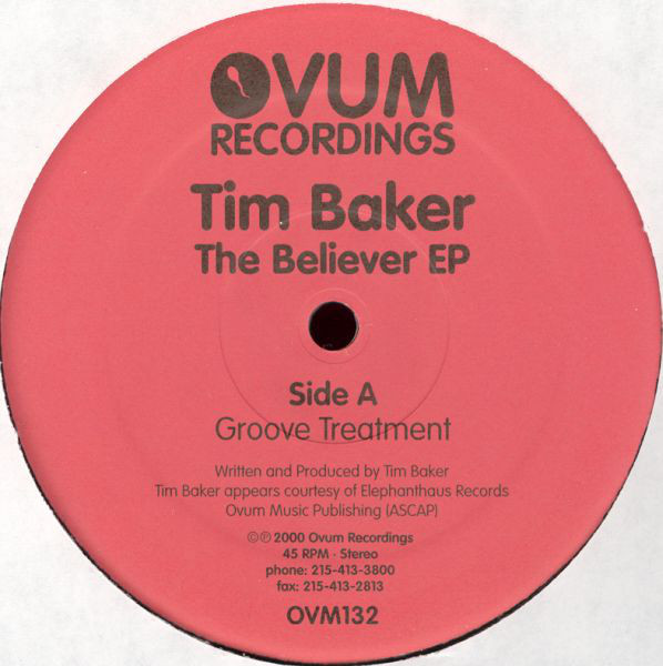 Tim Baker - Believer EP - Used Vinyl Record 12" image 1