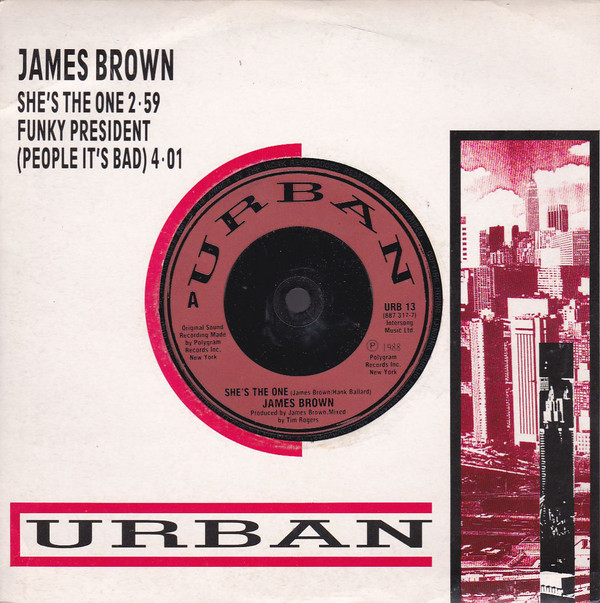 James Brown - She's The One / Funky President (People It's Bad) - Used V image 1