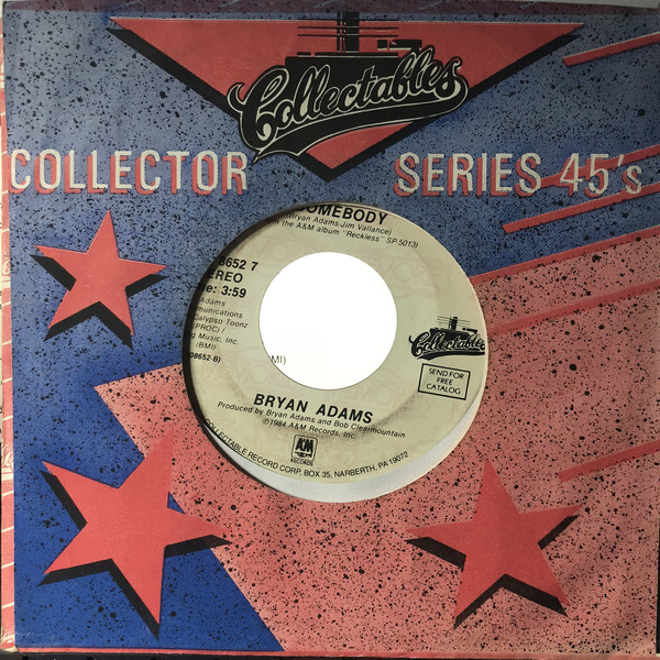 Bryan Adams - Run To You / Somebody - Used Vinyl Record 7" image 1