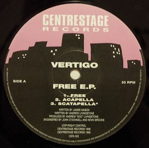 Vertigo - Free E.P. - Used Vinyl Record 12" image 1