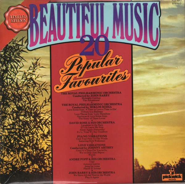 Various - Beautiful Music 20 Popular Favourites - Used Vinyl Record image 1
