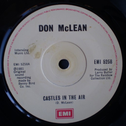 Don McLean - Castles In The Air - Used Vinyl Record 7" image 1