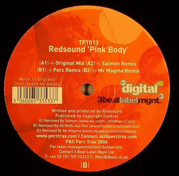 Redsound - Pink Body - Vinyl Record 12" image 1