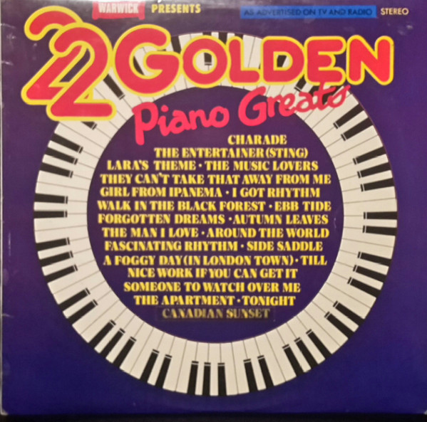 Various - 22 Golden Piano Greats - Used Vinyl Record image 1