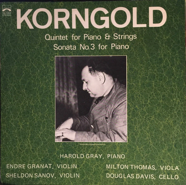 Harold Gray - Quintet For Piano & Strings / Sonata No. 3 For Piano - image 1