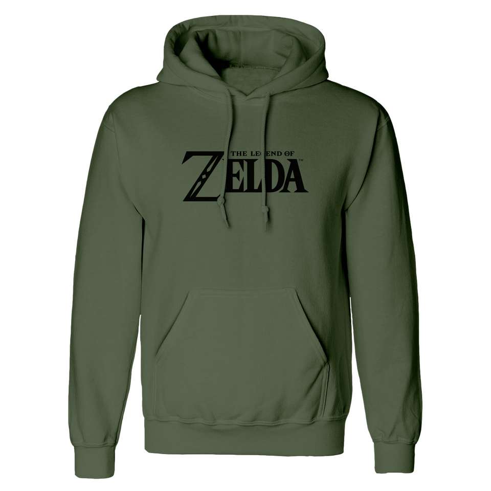 Logo And Shield (Unisex Green Pullover Hoodie) Medium