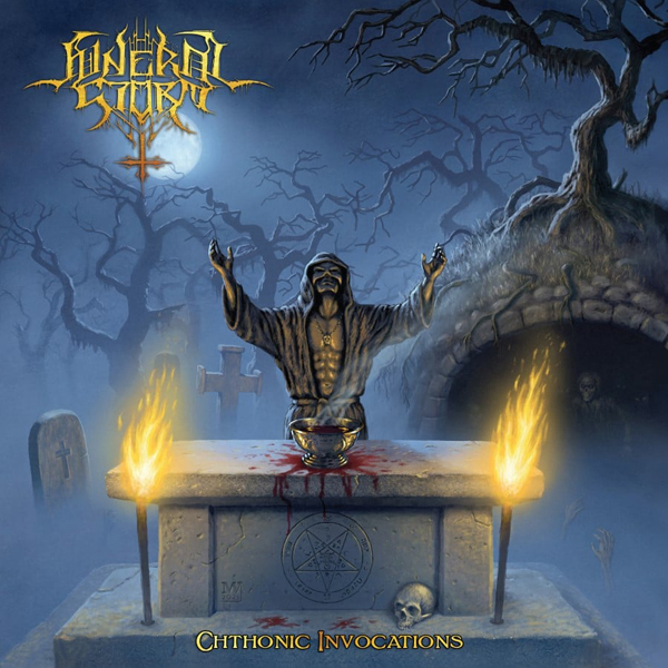 FUNERAL STORM - CHTHONIC INVOCATIONS (BLACK OR BLUE/CLEAR GALAXY) - Vin image 1
