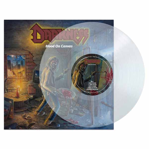 DARKNESS - BLOOD ON CANVAS (CLEAR VINYL) - Vinyl Record image 1