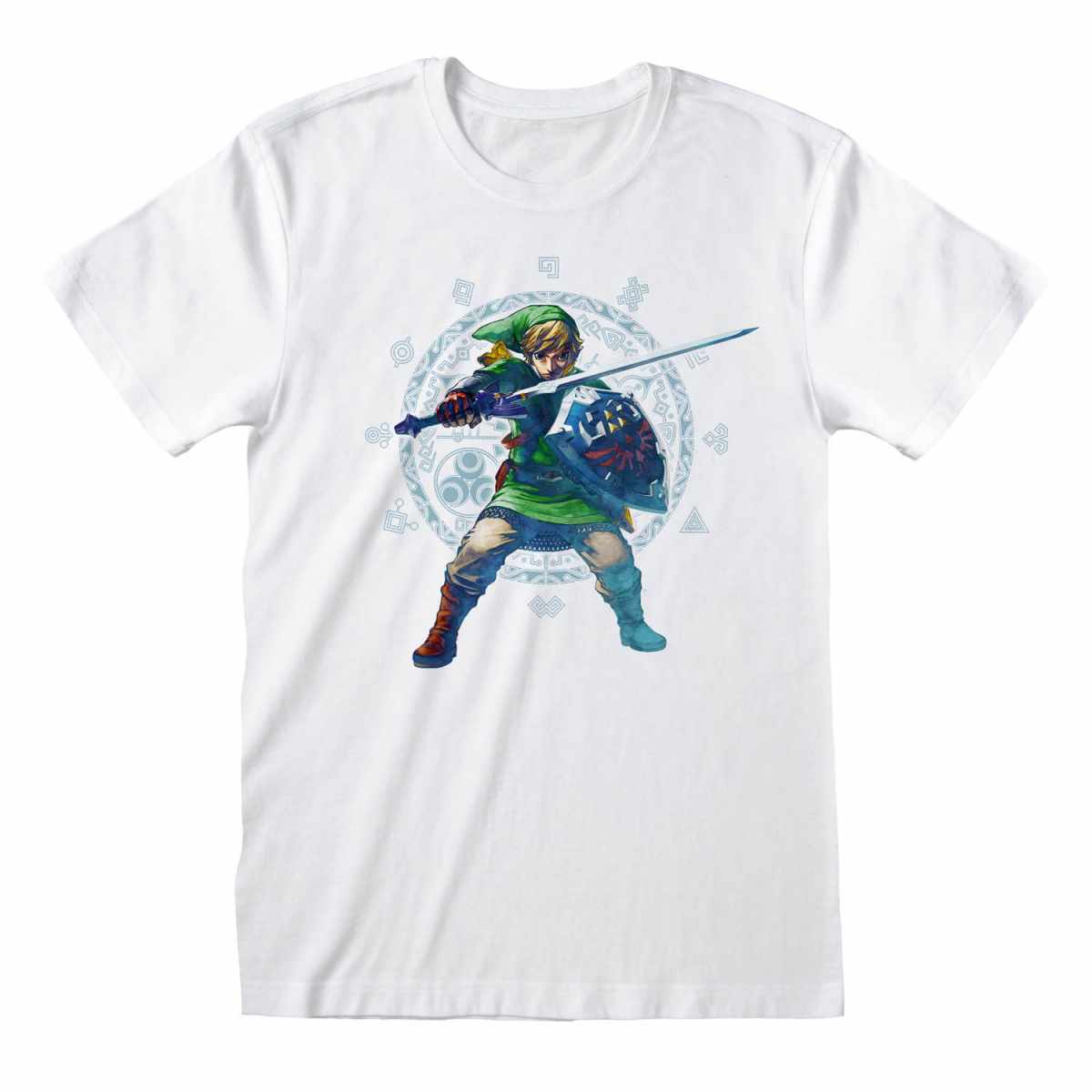 Skyward Sword Pose (Unisex White T-Shirt) Ex Ex Large