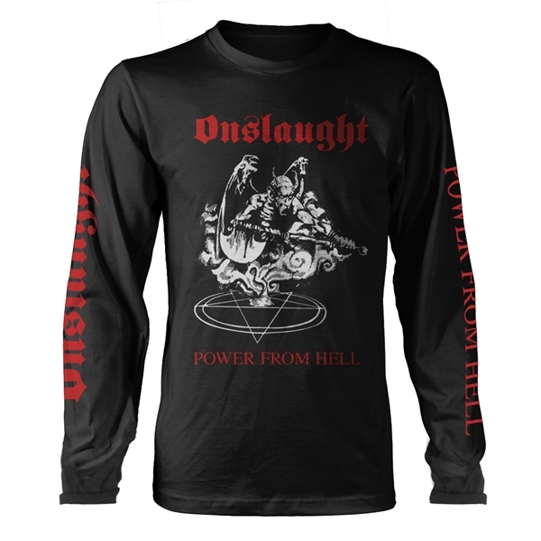 ONSLAUGHT - POWER FROM HELL - Clothing - LS - Size M image 1