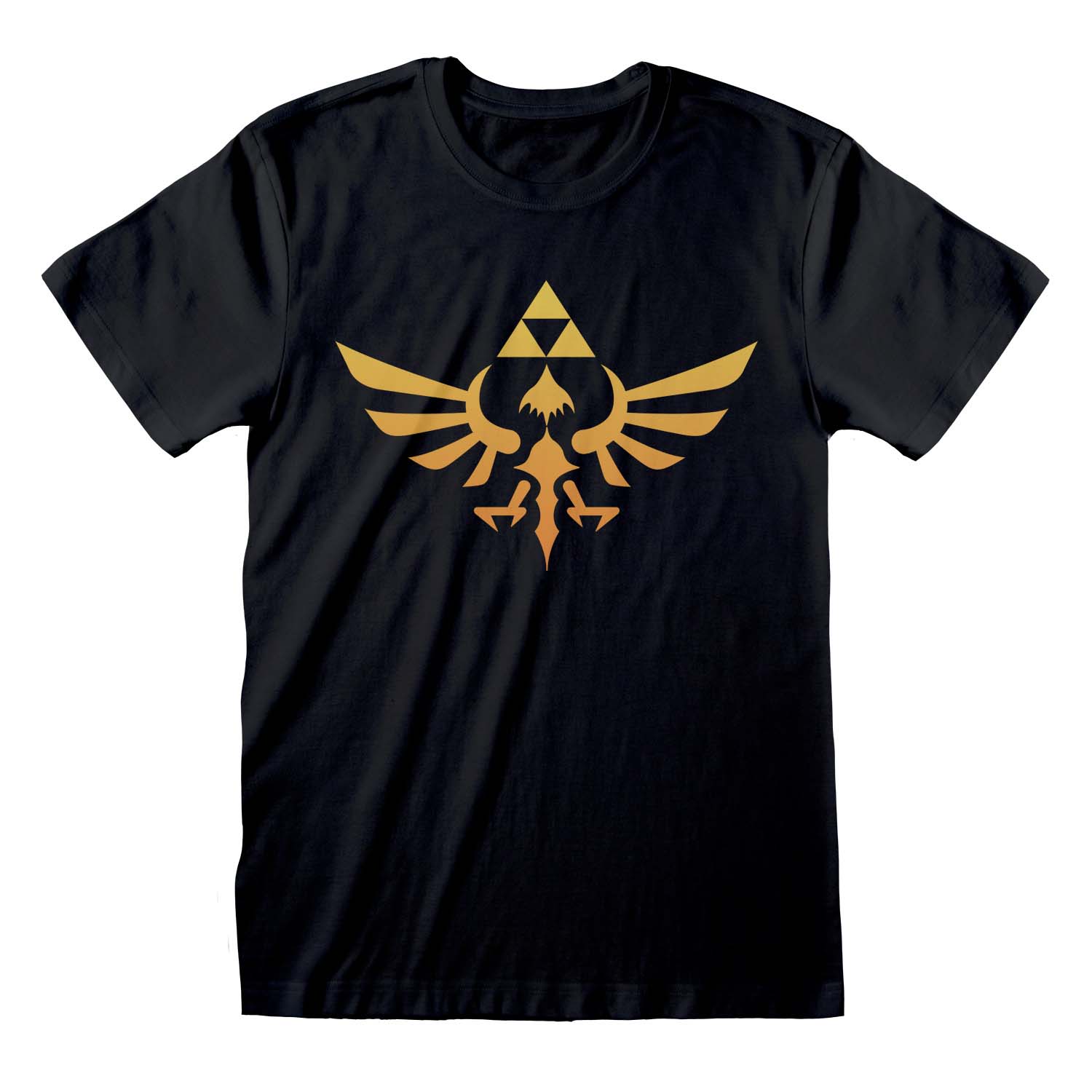 Hyrule Logo (Unisex Black T-Shirt) Ex Ex Large