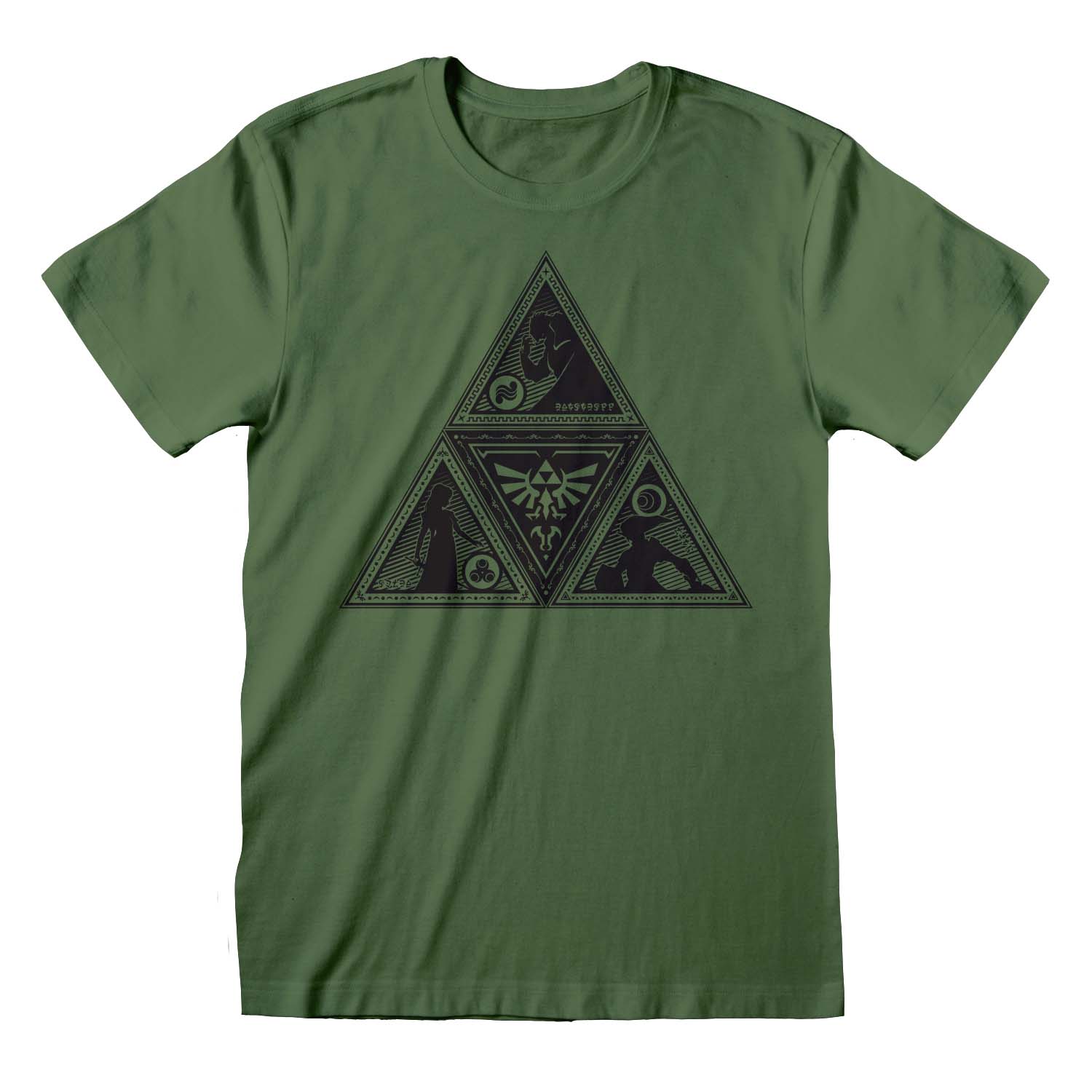 Triforce Deco (Unisex Green T-Shirt) Ex Large