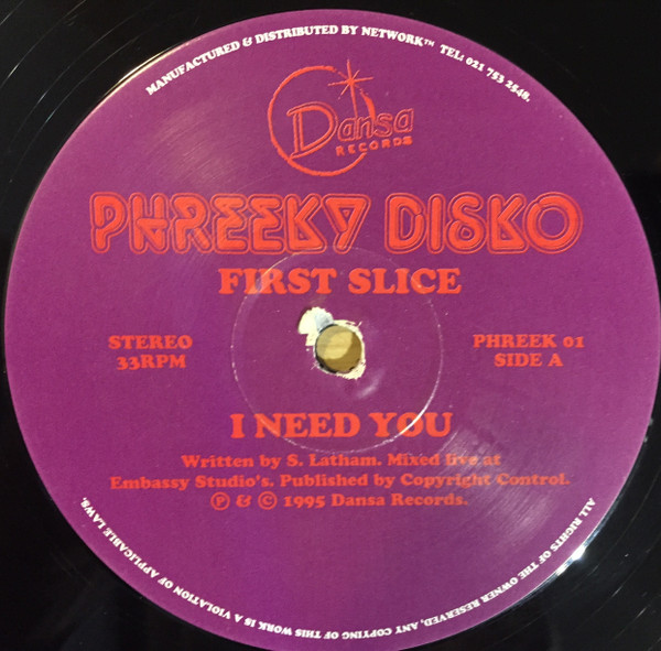 Phreeky Disko - First Slice - Used Vinyl Record 12" image 1