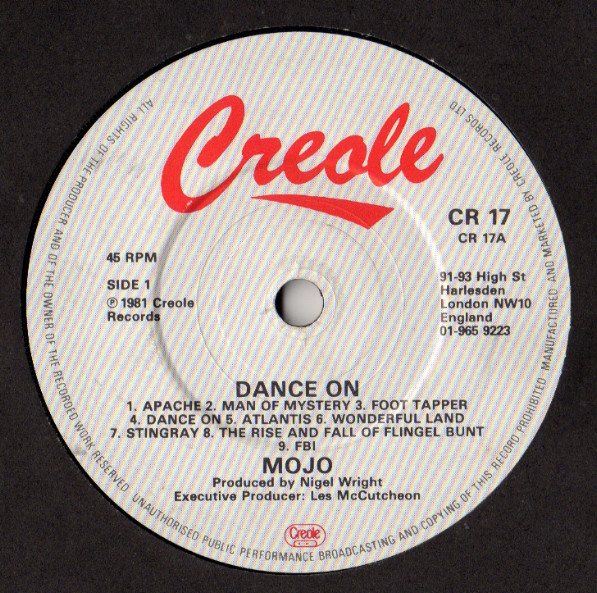 Mojo - Dance On - Used Vinyl Record 7" image 1