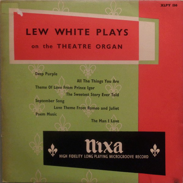 Lew White - At The Theatre Organ - Used Vinyl Record image 1