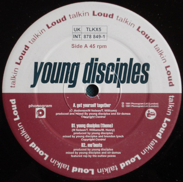 Young Disciples - Get Yourself Together - Used Vinyl Record 12" image 1