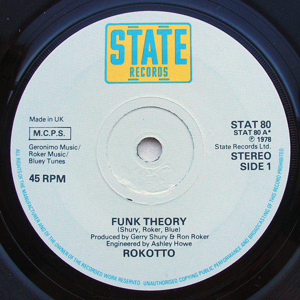 Rokotto - Funk Theory - Used Vinyl Record 7" image 1