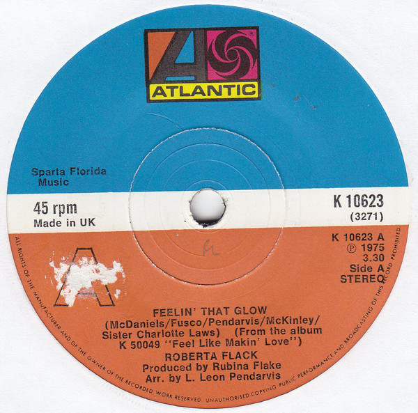 Roberta Flack - Feelin' That Glow - Used Vinyl Record 7" image 1